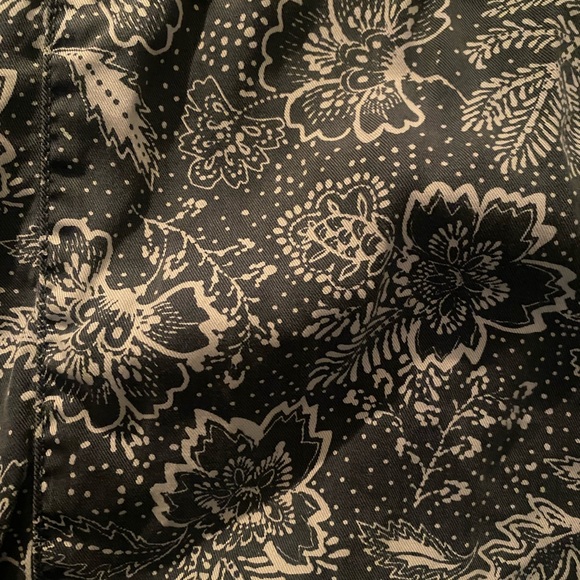 Bohemian, wide leg, floral, baby blue pants in size S. - Picture 5 of 5